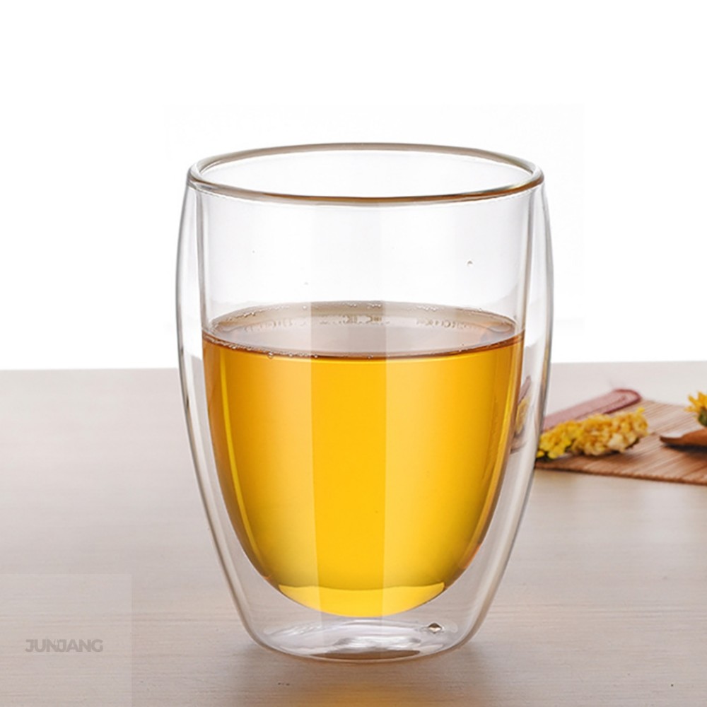 전양 멜리아 이중 내열유리컵 350ml 투명 유리컵 깔끔한 음료수 잔 물컵 : 투지쿠쿠사랑생활용품추천샵