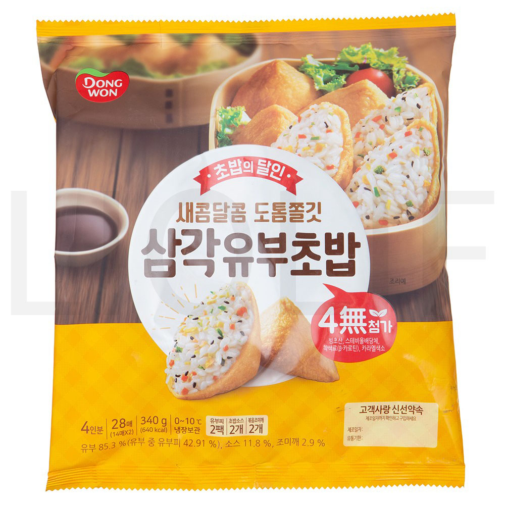 동원에프앤비 삼각유부초밥 4인분 340g 1개 : SUPER SALE