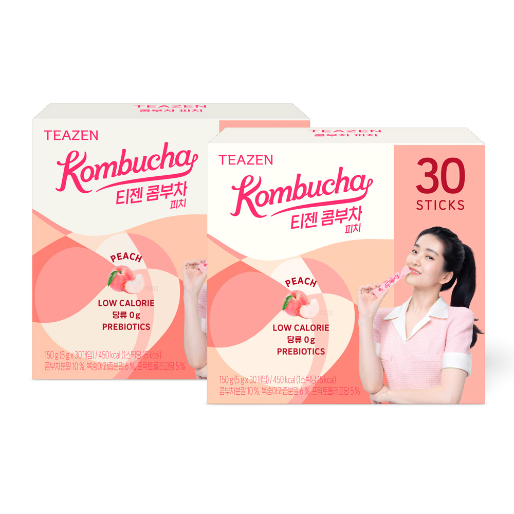 티젠 콤부차 피치 30스틱입X2박스 : 티젠 공식쇼핑몰