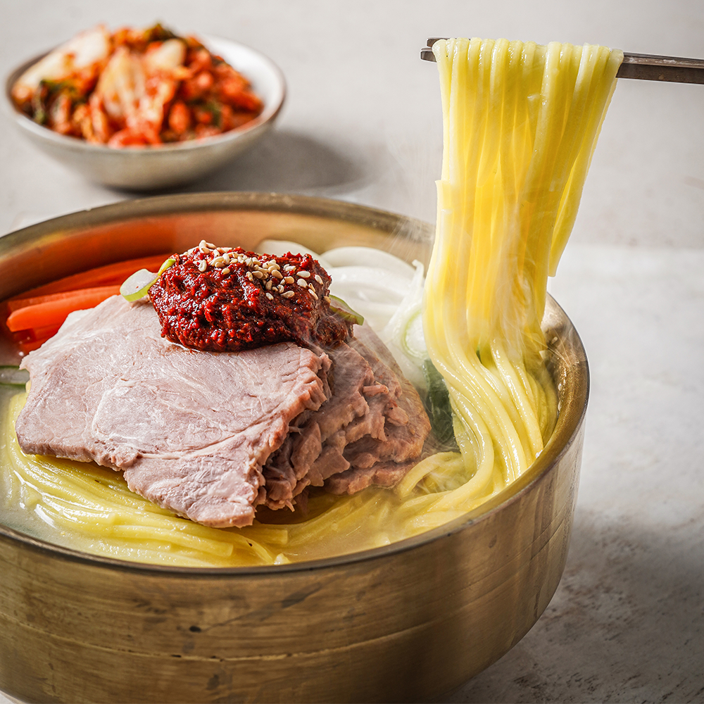 [2~3인분] 제주삼대국수 고기국수 밀키트 100% 제주산 사골육수 제주맛집 간편식 : 옵서