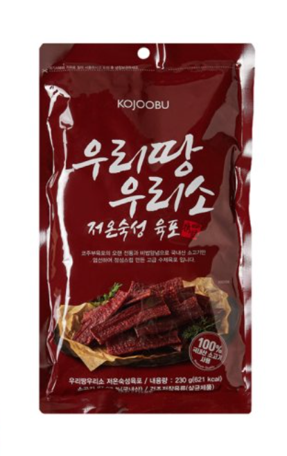 코주부 우리땅 우리소 저온숙성육포 230g : 더행복마트