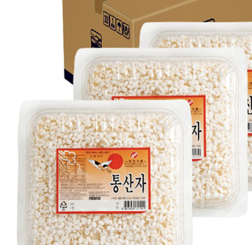 전통 과자 민속 한과 산자 통산자 포장 24팩 : 산책길 스토어