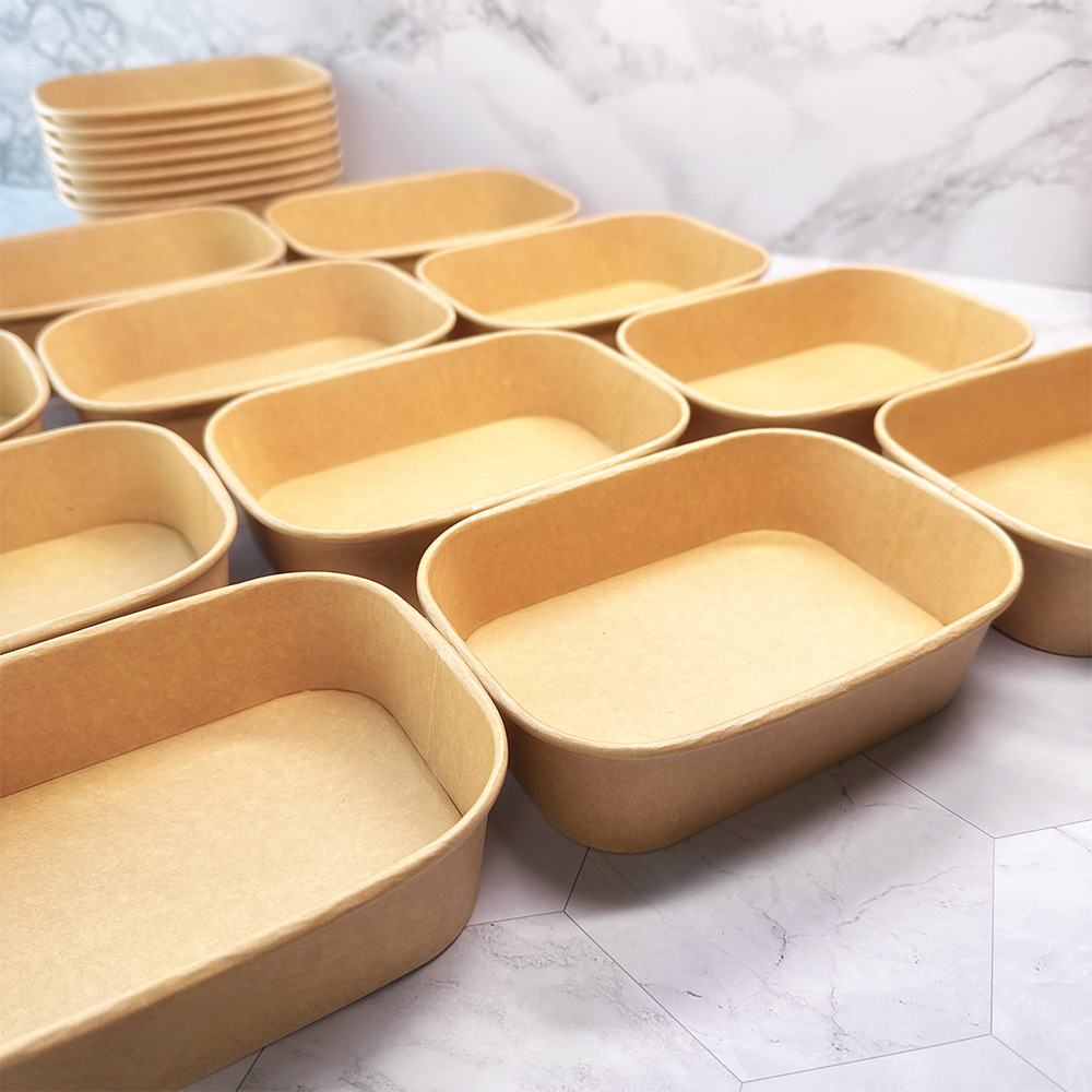 크라프트 샌드위치 샐러드 포장 용기 50개 일회용 떡 김밥 직사각580 도시락 : 제이유닉
