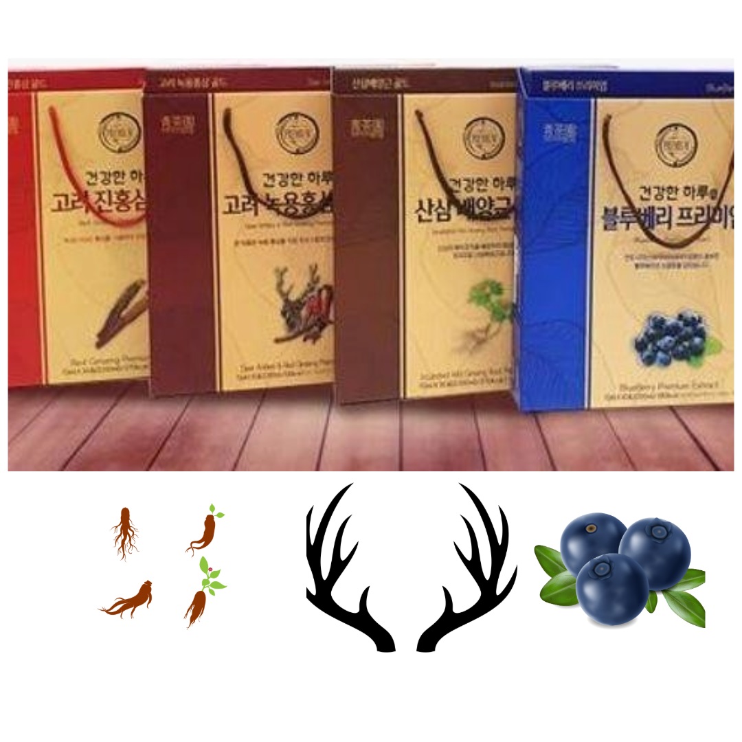 샤인팡팡 고려진홍삼액 녹용홍삼액 산삼배양근액 블루베리액 70ml+30포 : 샤인팡팡