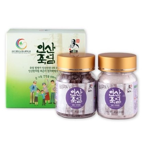 인산죽염 9회 자죽염 60g 2개 세트 / 인산가 / 경남 함양 원산지 : 금마상회