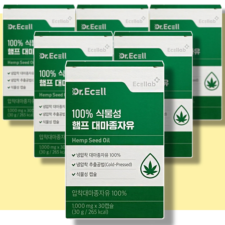 닥터이셀 캐나다 NON GMO 대마씨유 햄프씨드 대마종자유 추출물 6개월 : 골말상회
