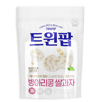 트윈팝 병아리콩쌀 스낵 건강뻥튀기_30g : 트윈팝푸드