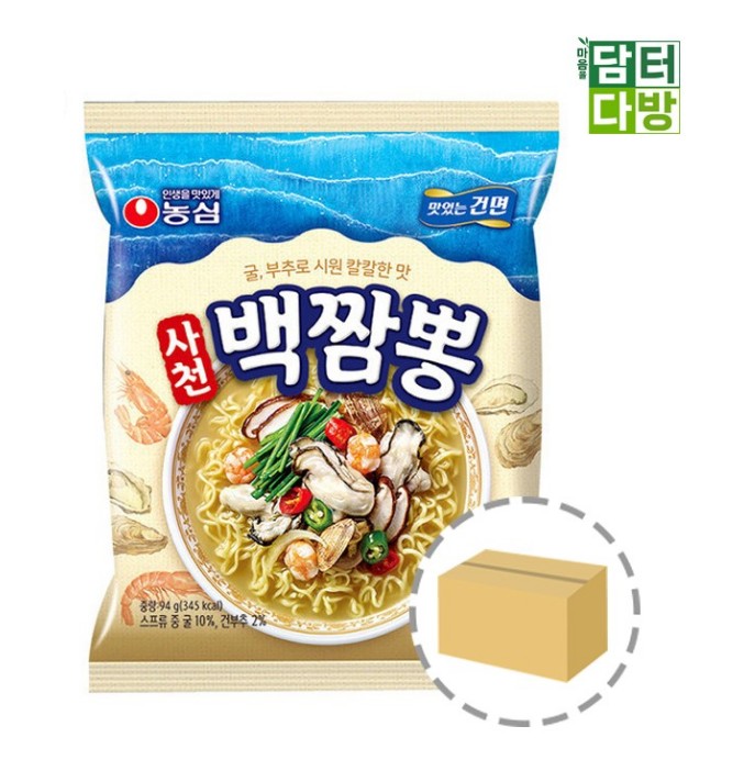 사천 백짬뽕 낱개32봉지 (1box) : 다담이