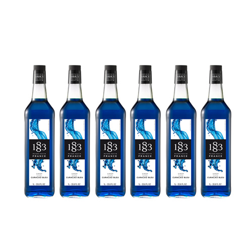 1883 블루큐라소 시럽 1000ml 6개 하이볼 칵테일시럽 블루레몬에이드 : 투고커피스토어