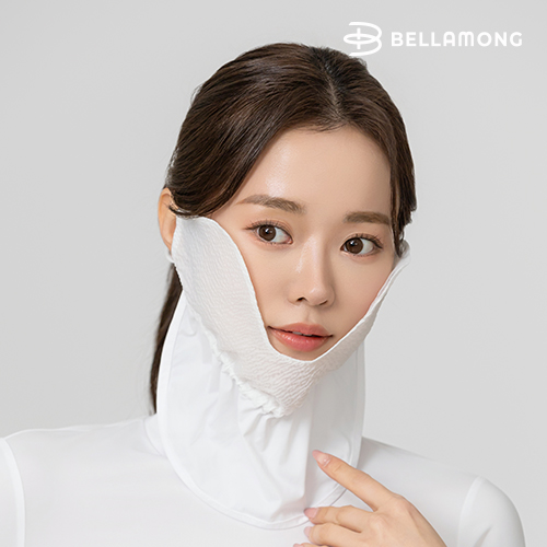 벨라몽 골프 파크골프 자외선차단 햇빛가리개 셔링조절 볼 마스크[화이트] : 벨라몽 골프