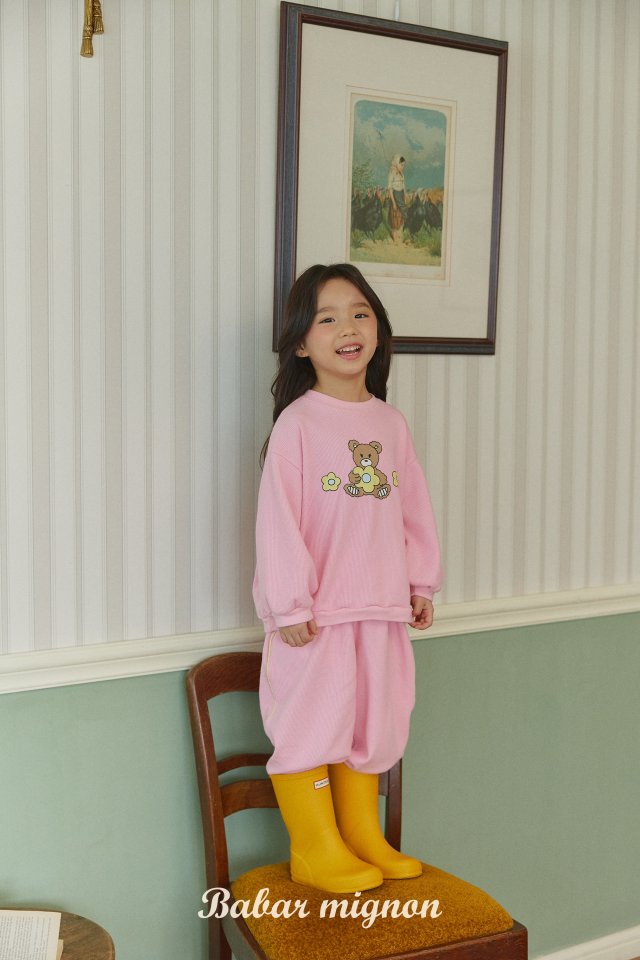 바바미뇽 와플곰돌이상하복 25봄 XS-2XL : 안녕베베야