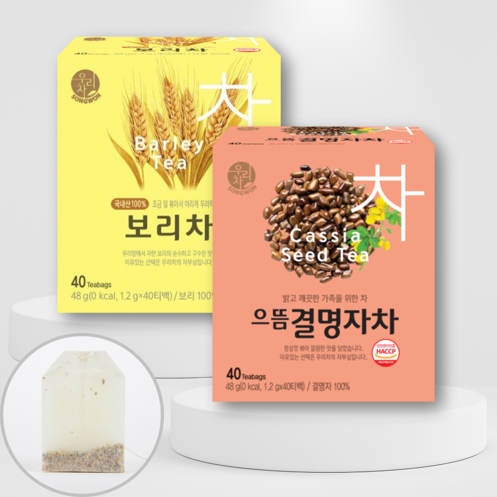 송원 우리차 보리차 40T+으뜸결명자차 40T : 송원몰