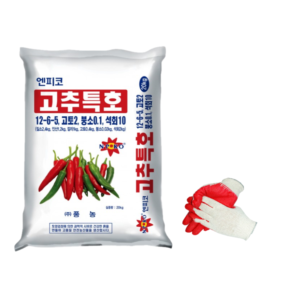 고추전용비료 고추 비료 20kg 풍농 밑거름 웃거름 대용량 엔피코 : 바이오니즈