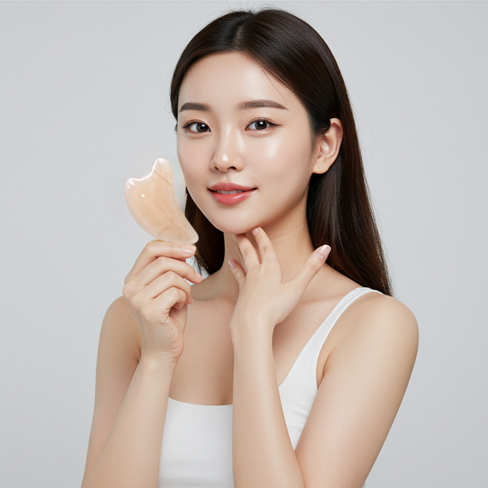셀프핏 괄사 두피괄사 림프순환 얼굴 바디 마사지 문어 하트 빗 괄사 SF01 : 셀프핏