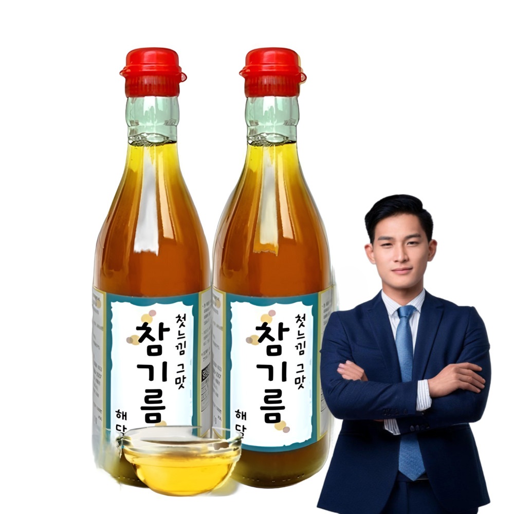 신선한 통깨100% 들기름 350ml x 2병 : 씨앗댁