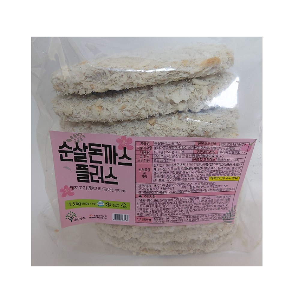 윤진 순살돈까스 플러스 1.5kg : FOOD파트너스