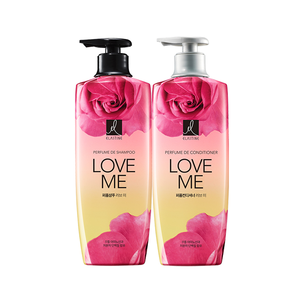 엘라스틴 퍼퓸 퓨어브리즈 샴푸 600ml 2개(로즈플로럴향) : LG생활건강 공식 스토어