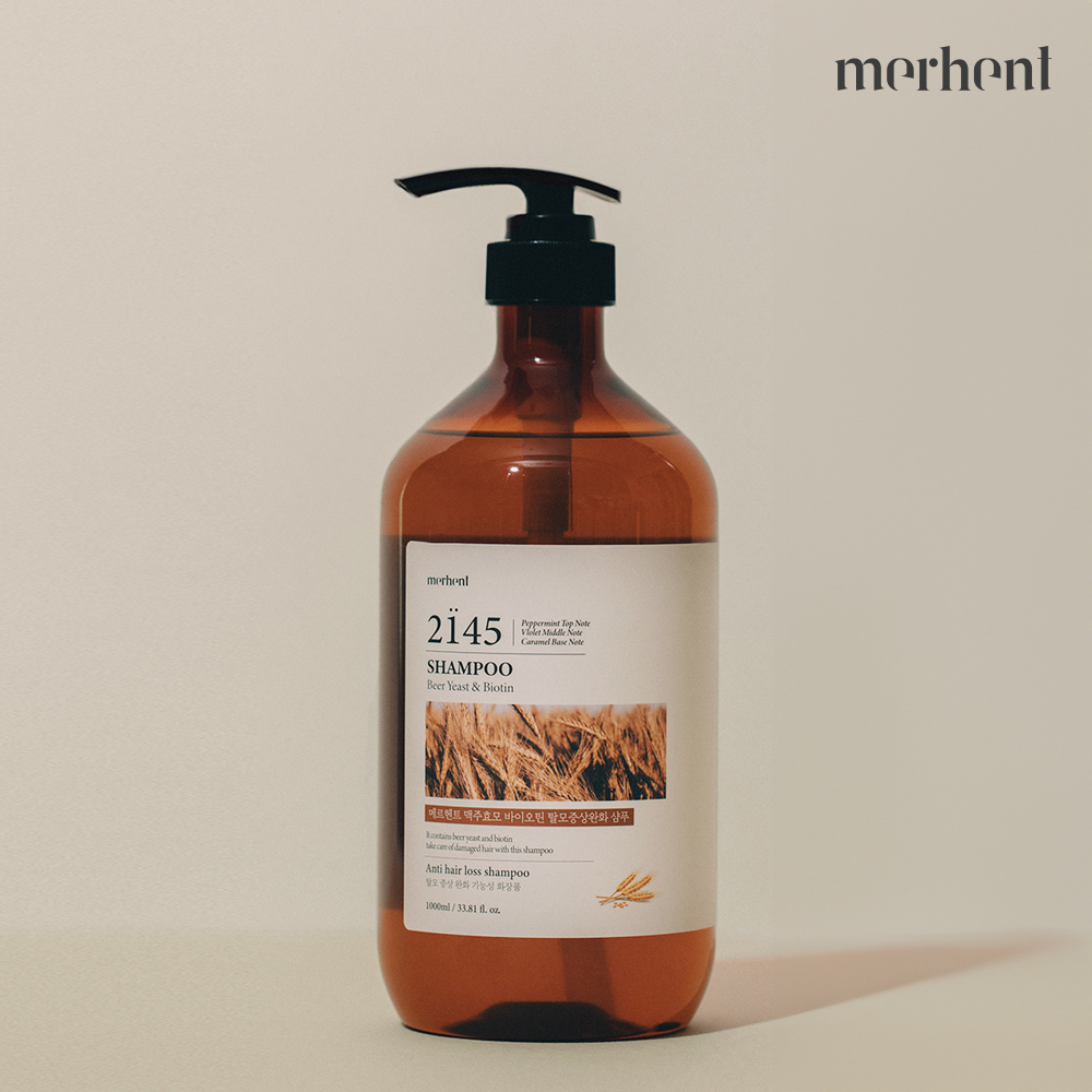 1+1 메르헨트 맥주효모 바이오틴 탈모 샴푸 1000ml 비오틴 두피 탈모증상완화 약산성 : 메르헨트