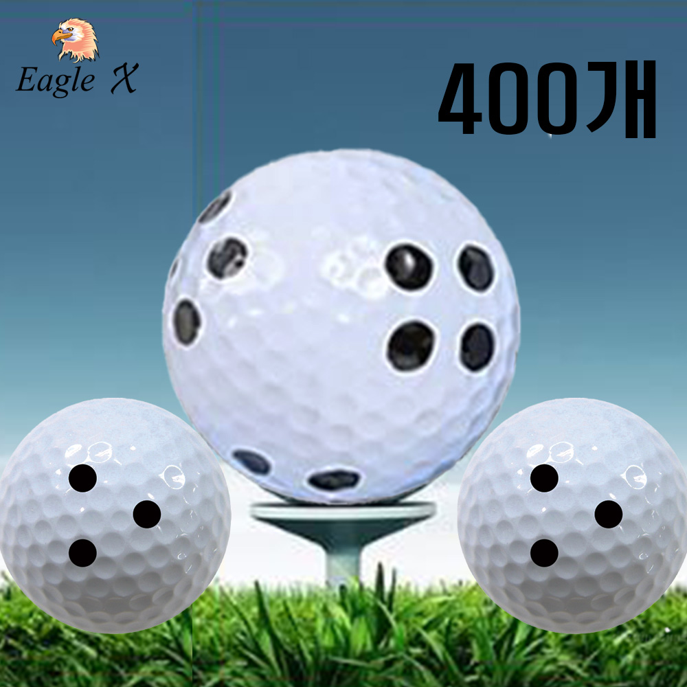 카카오프렌즈 4구뷰센서 400개 QED 마킹볼 스크린골프 연습용 가성비짱 골프공 레인지볼 : 짱갤러리