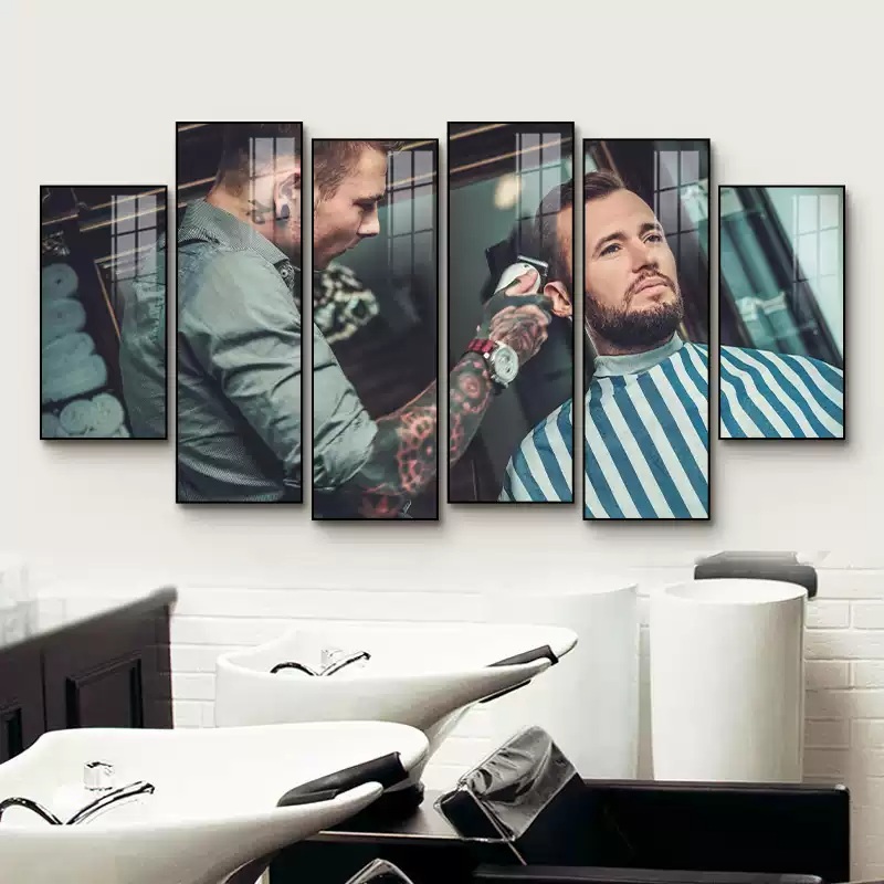 미용실 그림 이발소 액자 바버샵 인테리어 캔버스액자 헤어스타일 여인 개업 사진 R2944-1 01.C2-120x64cm 01.9mm 시트 : 고운달샵