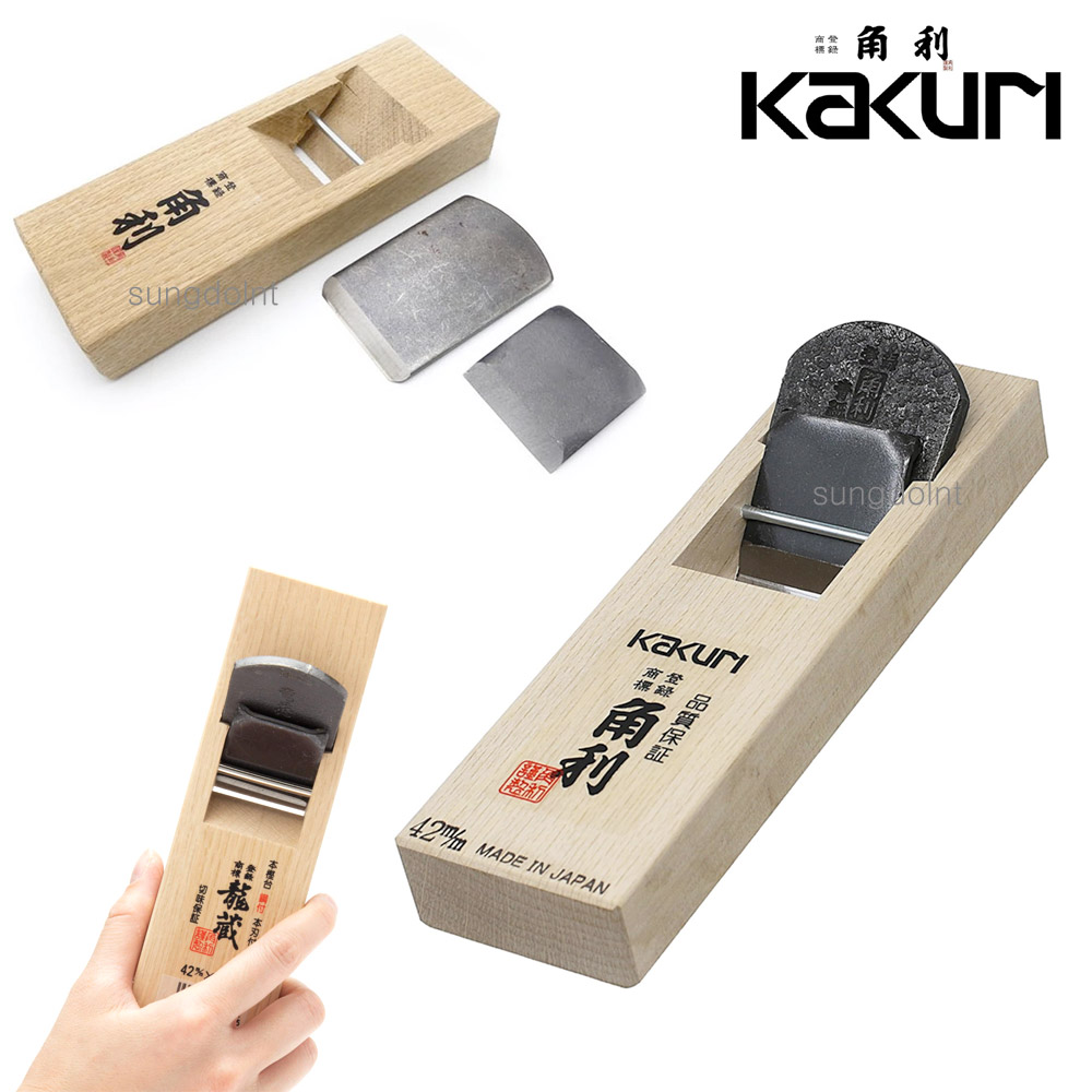kakuri 미니대패 (42x180mm) 화이트오크/목재 모서리및 세부작업용 목공 대패 : 성도엘엔티