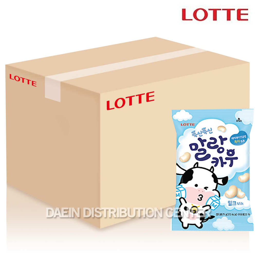 롯데 말랑카우 밀크 158gX8개(1box) 과자 간식 : 대인물류
