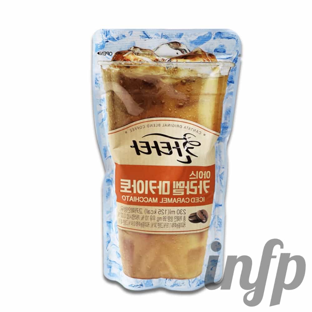 인프마켓 칸타타 카라멜 마키아또 커피음료 파우치 칸타타 : 아이엔프