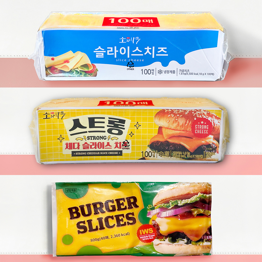 [지케이푸드]  동원 소와나무 체다 슬라이스치즈 100매 체다치즈 : 지케이푸드