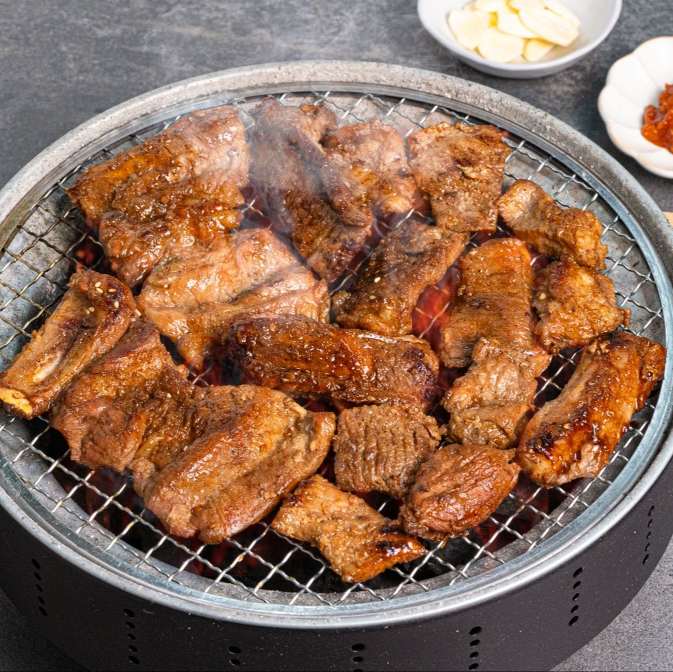 [땡이네행복포차] 한돈 돼지갈비 500g 1kg 황칠 수제 양념 국내산 캠핑 구이 : 땡이네 행복포차