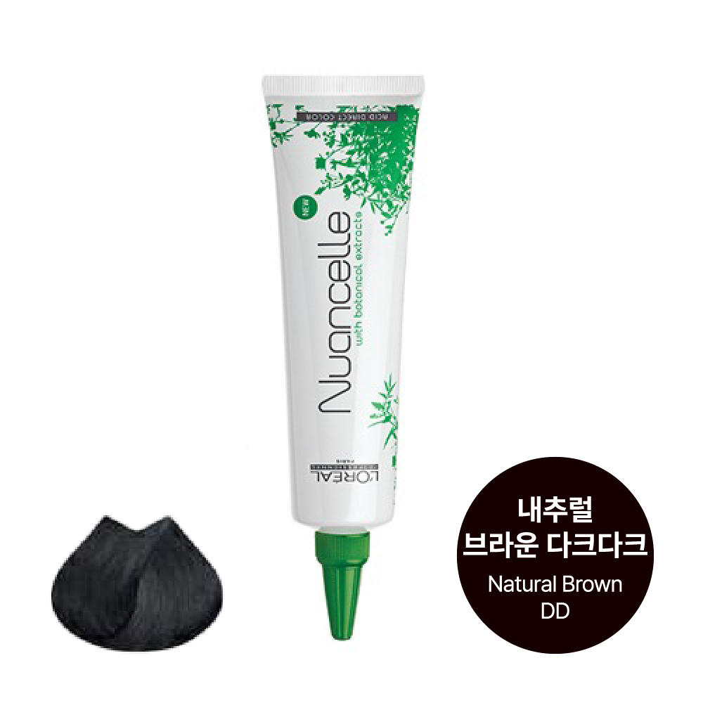 [로레알] 뉴앙셀 보태닉 컬러 헤어 매니큐어 150ml, 내추럴 브라운 다크 다크 : BAY51