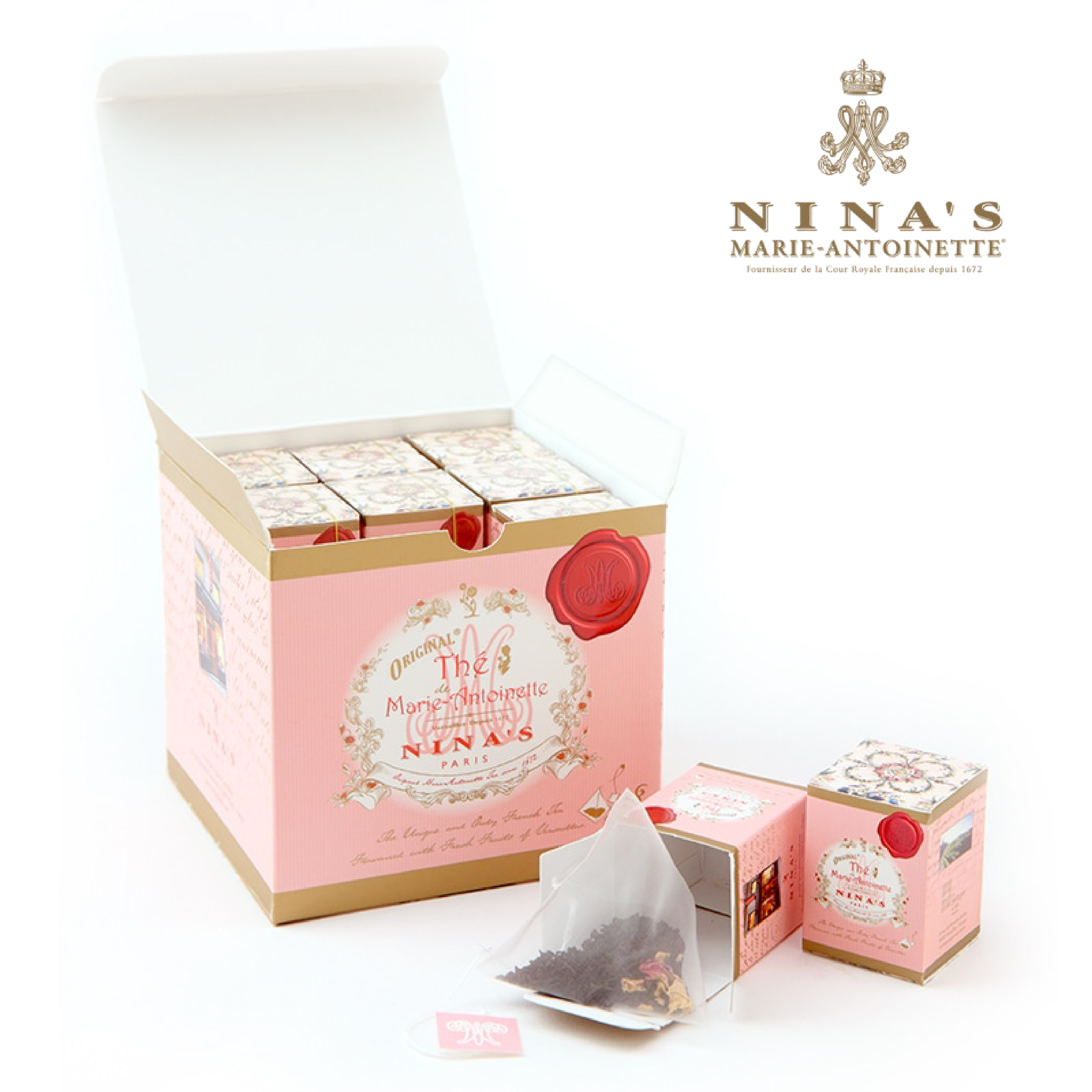 니나스 NINAS 오리지널 마리앙투아네트 로즈 홍차 티백 박스 18개입 : 올어라운드케어