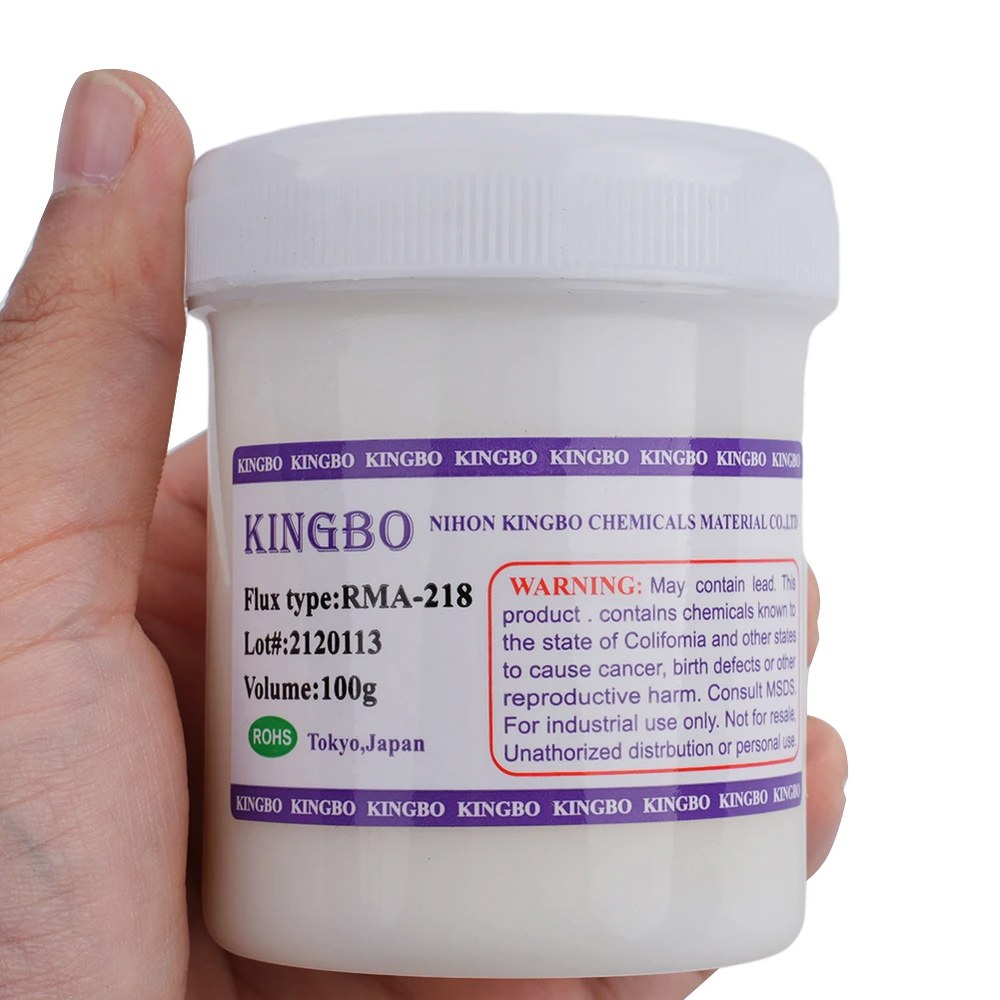 KINGBO RMA218 점착성 리볼, 플럭스, 수리 납땜, 솔더 향상 작업 리플로우 접착 100G BGA 휴대폰 : 성신유통3