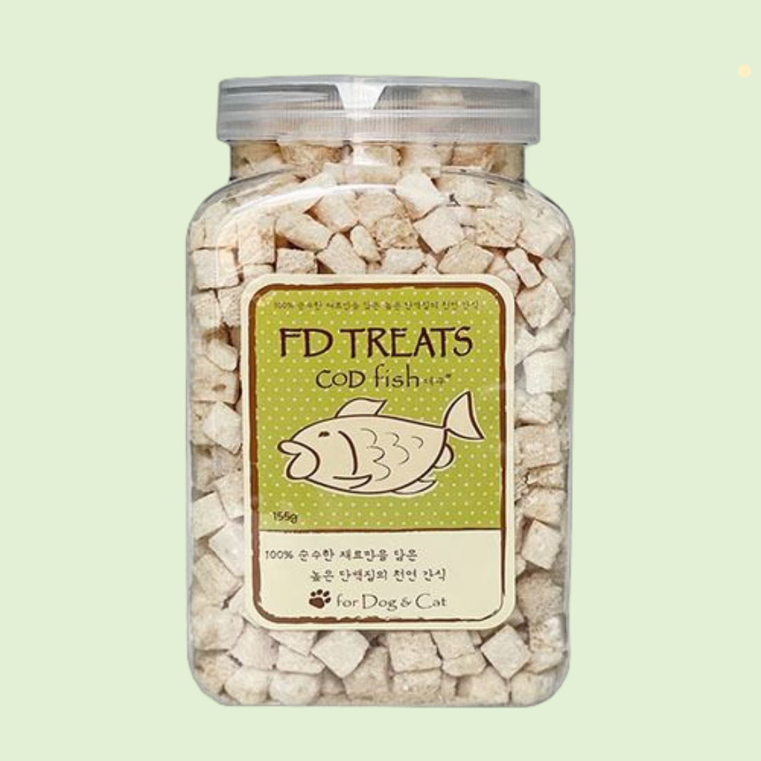 에프디트릿 FD트릿 고양이 동결건조 대구, 155g, 1개 : 라인펫