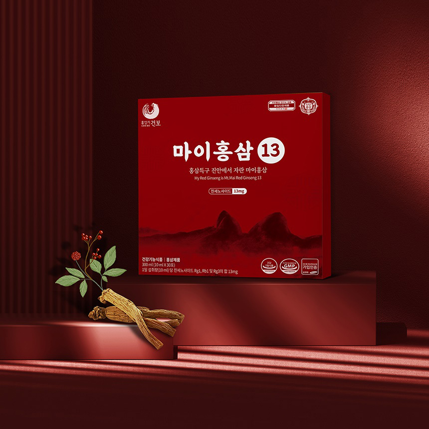 (주)건보 마이홍삼13 홍삼스틱 300ml(10ml x 30포) : 진안고원몰