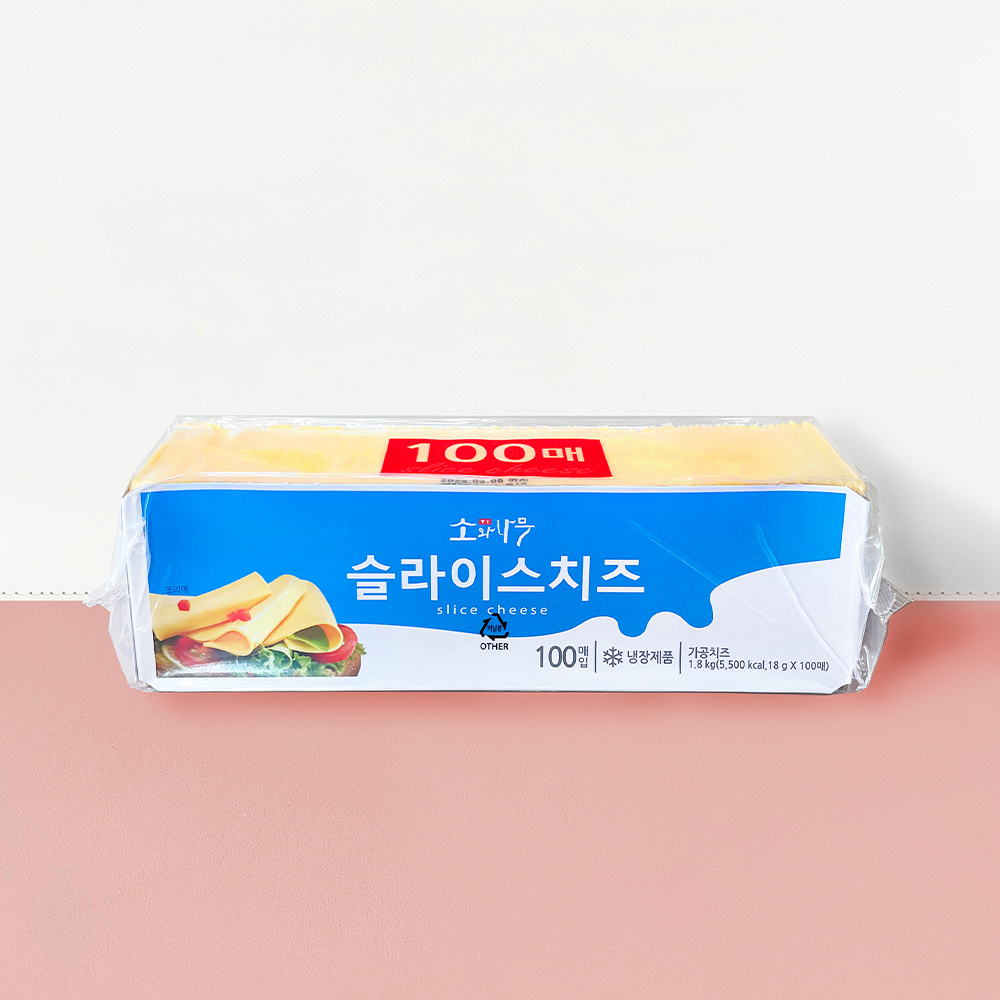 [지케이푸드]  동원 소와나무 체다 슬라이스치즈 100매 체다치즈 : 지케이푸드
