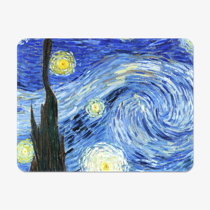 빈센트반고흐 마우스패드 별이빛나는밤 S 370x280x4mm : 프린트굿즈