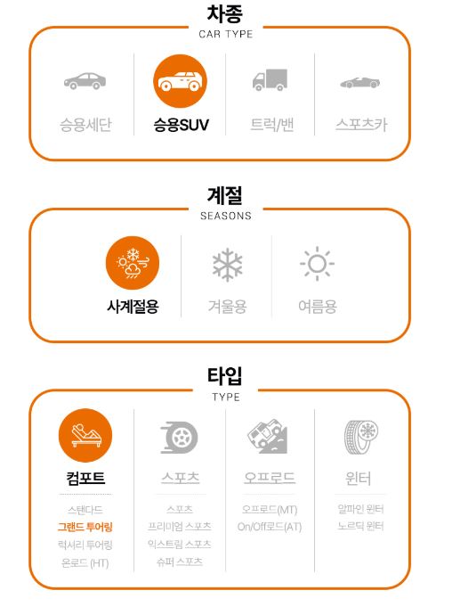 인천 미추홀 255 50 20인치 한국타이어 다이나프로 HL3 (RA45) 2555020 : 타이어개러지