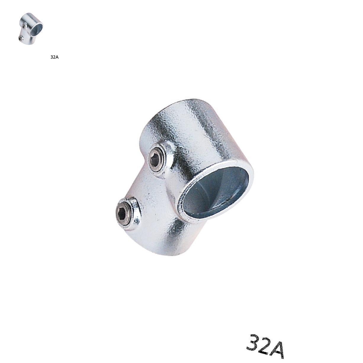 인테리어클램프 철판파이프 실버조인트 고정부품 다용JH 10132A 42.4mm : 한일토탈문구스토어