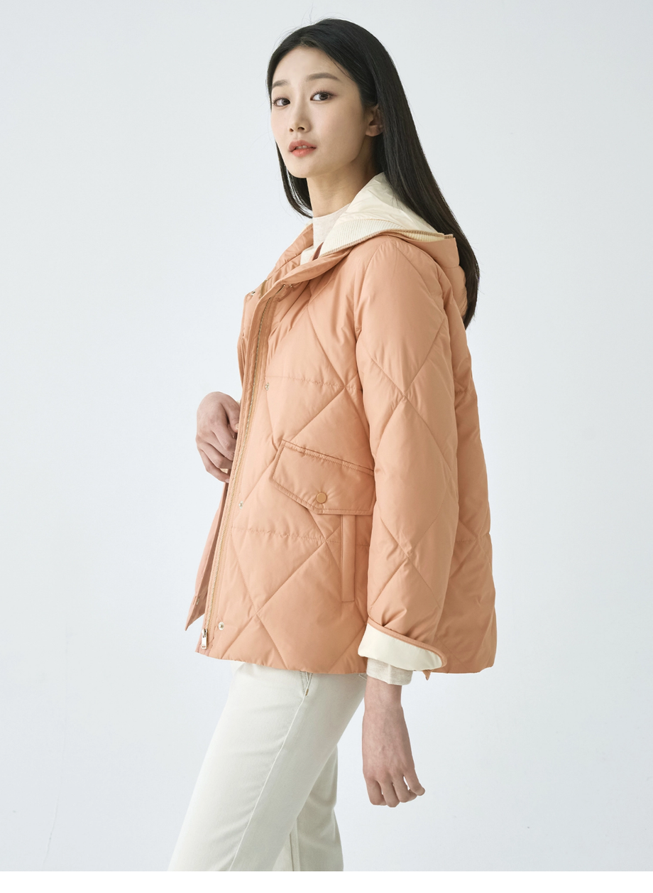 지센 여성 신클라우드 다이아 후드탈착 점퍼 LSJPO155 : 지센 부산동래점