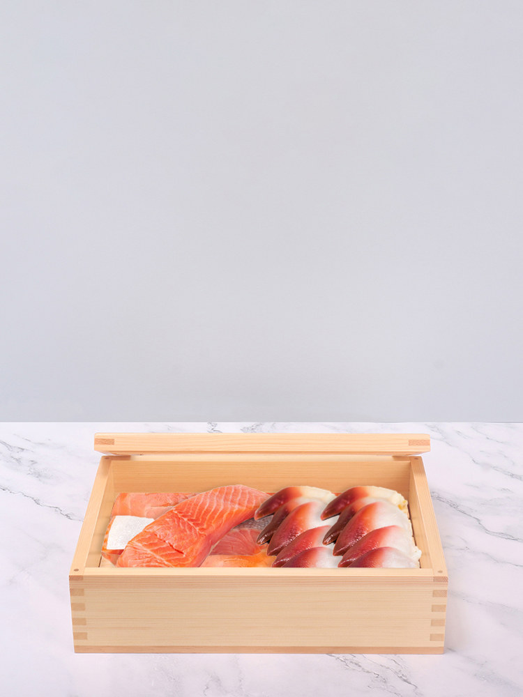 일식 나무상자 초밥 숙성 나무 김밥 스시보관 과일 사각통 : 하인정