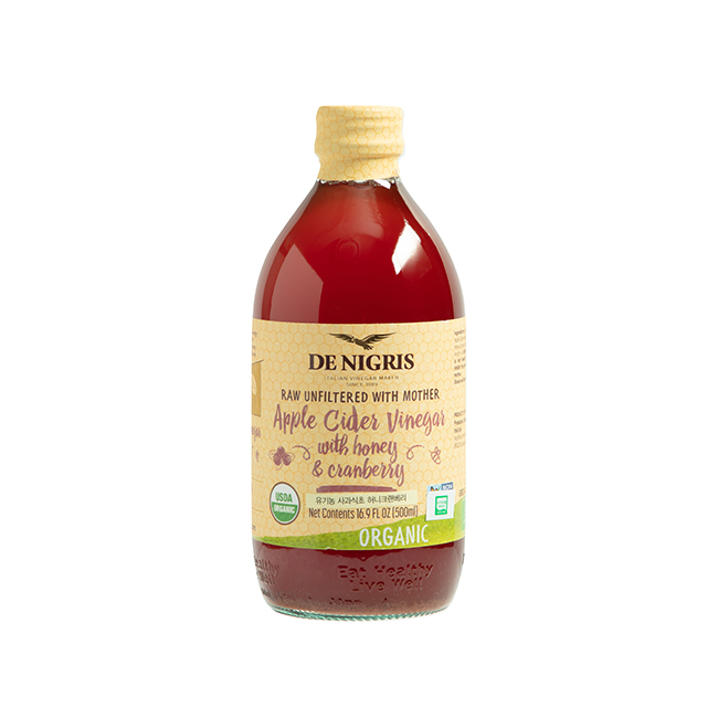 데니그리스 허니 유기농 사과식초 애플사이다비니거 천연발효식초 애사비 드니그리스 500ml : 페퍼앤솔트