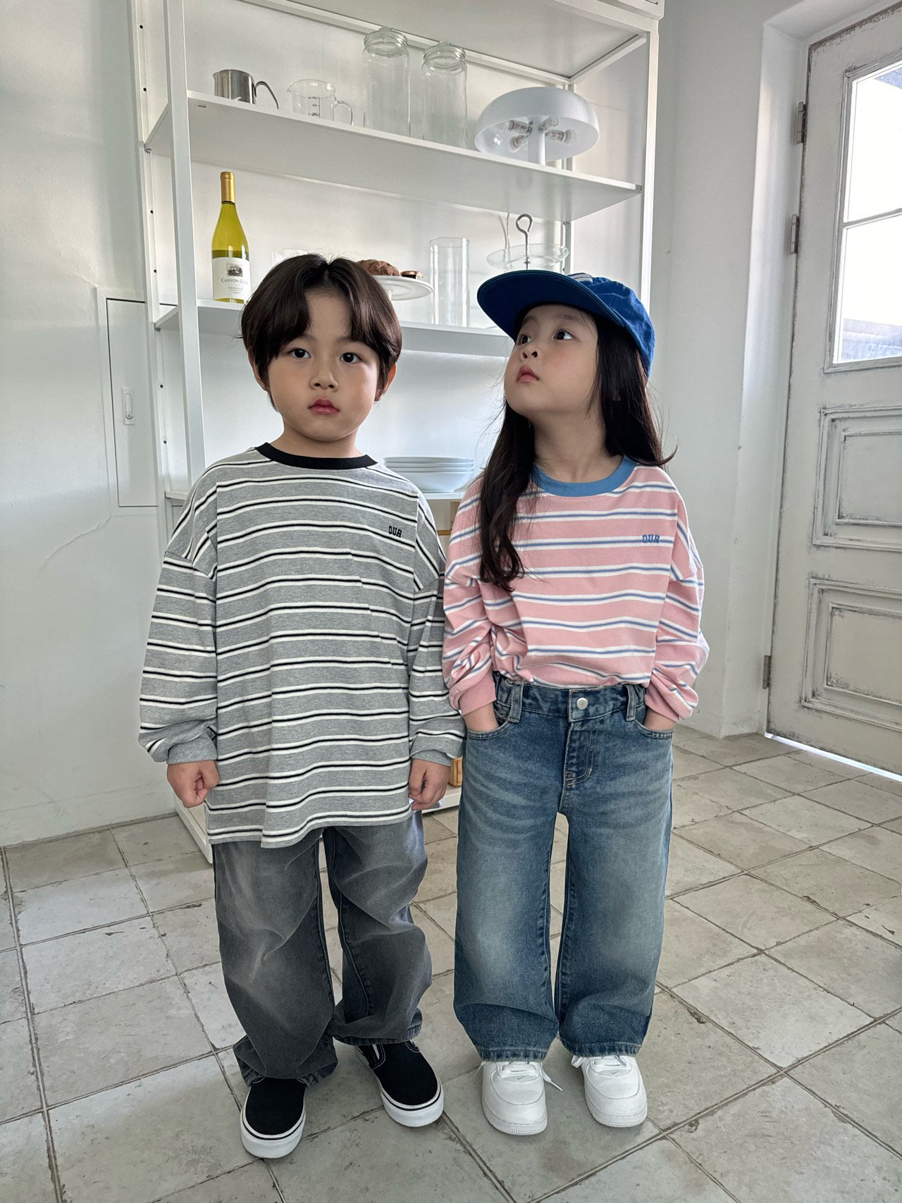 아워아동복 25봄 OUR 블레스단가라티셔츠 키즈 주니어 남아 여아 남대문아동복 : Our Spring