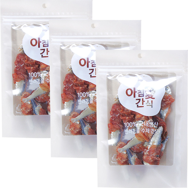 밴댕이와 닭가슴살 70g x 3개세트 : 아침애견쇼핑