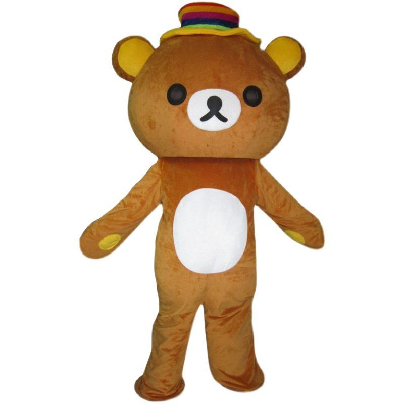 곰 인형탈 놀이동산 퍼레이드 동물 코스튬 의상 행사 복장 큰 갈색 곰 실크면 옷 165-175cm : 글로리Min