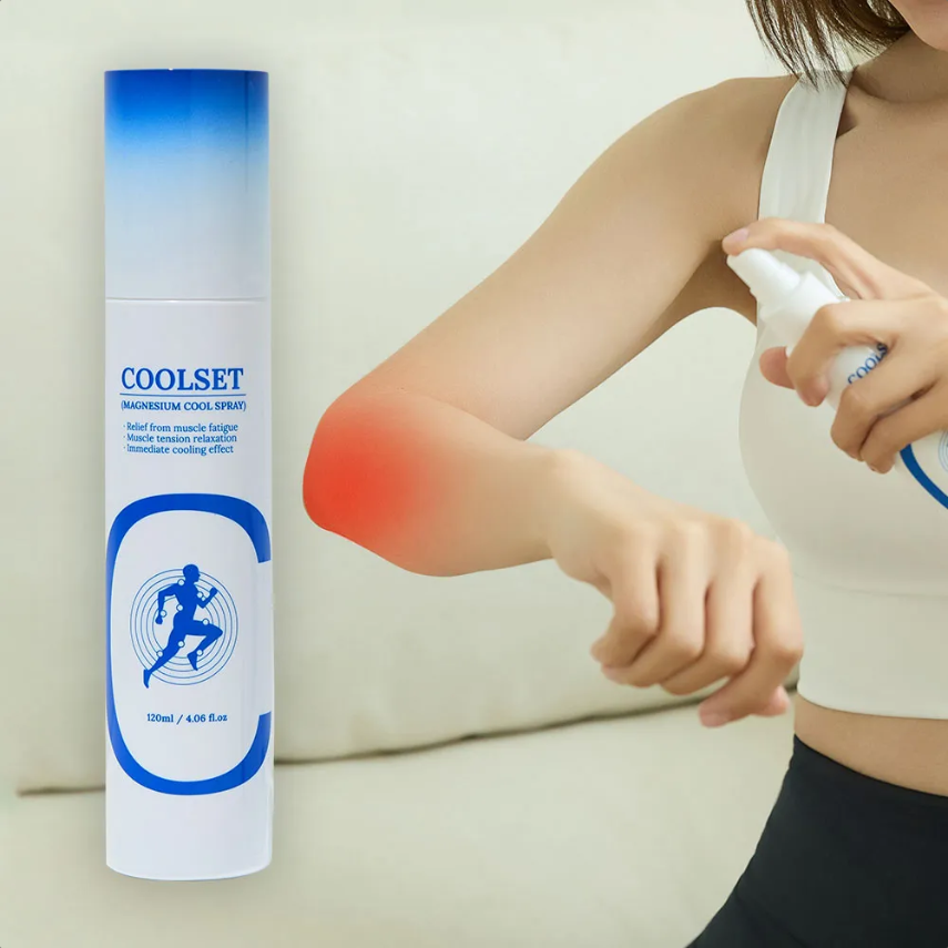 쿨셋 뿌리는 마그네슘 쿨 스포츠 마사지 스프레이 120ml : 케어플리
