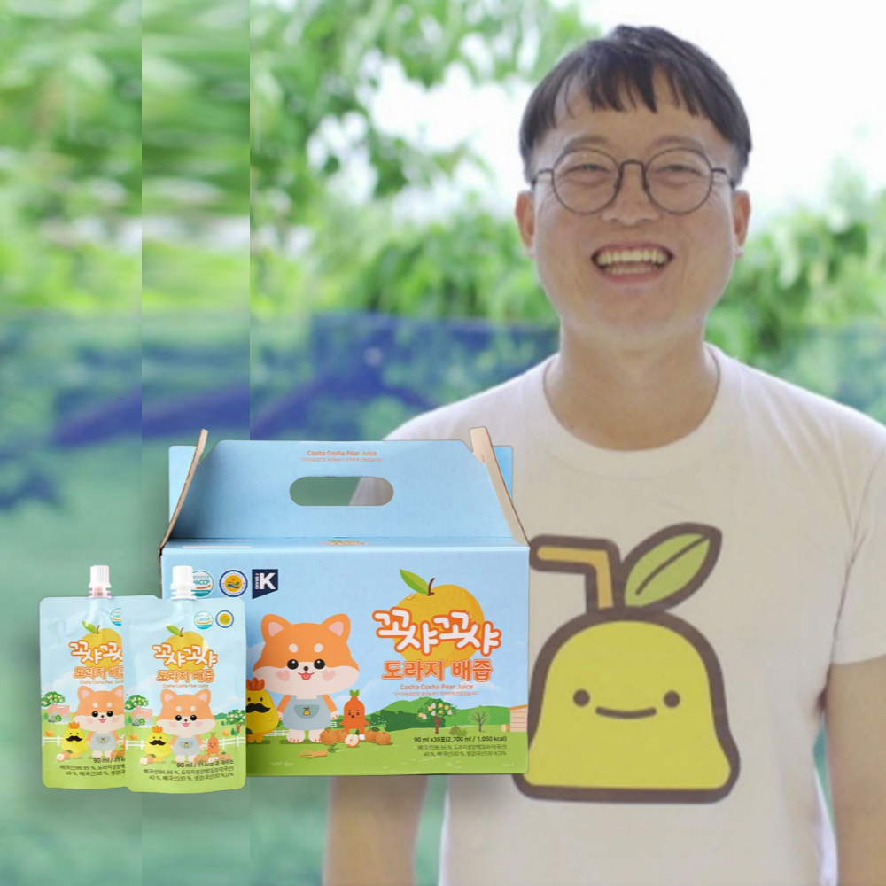 꼬샤꼬샤 도라지 배즙 스파우트 파우치, 90ml, 60개 : 꼬샤꼬샤