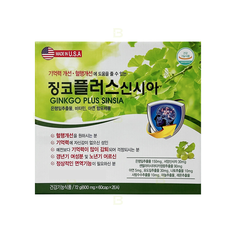 징코플러스신시아 120정, 1개 : BamBoo mall