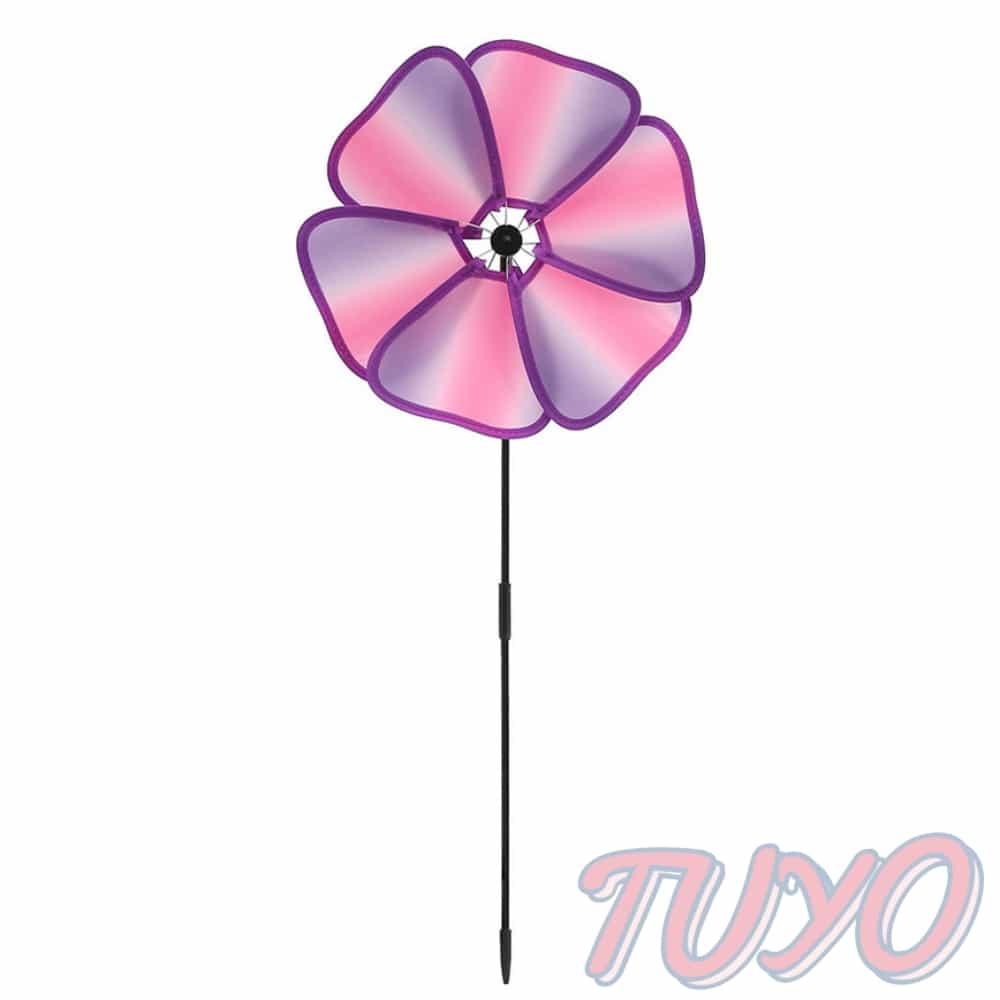 투요 플라워 바람개비 3p 퍼플 대형 바람개비 정원용 : 요와요