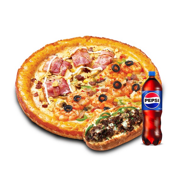 (미스터피자) 하프앤하프M+불고기샌드+콜라1.25L : 스마트콘