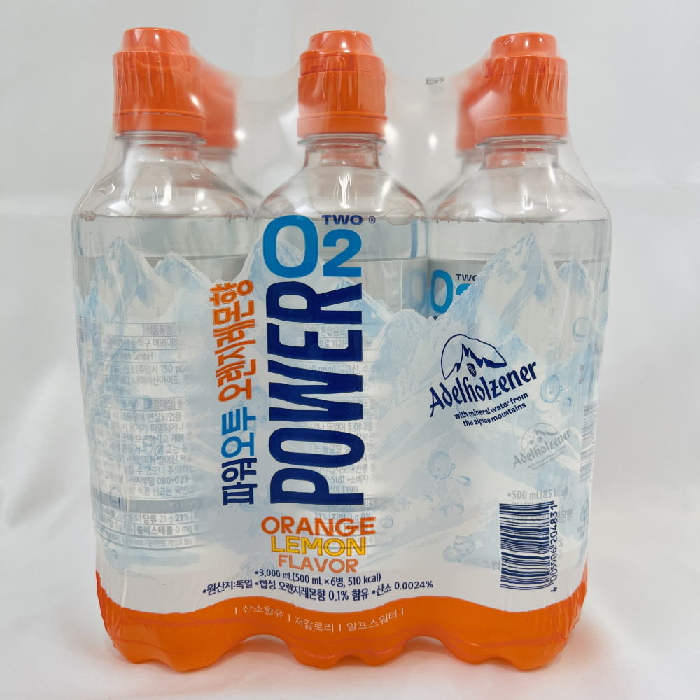 파워오투 오렌지 레몬향 이온 음료 음료수 500ml 6입 : 제이디오리진